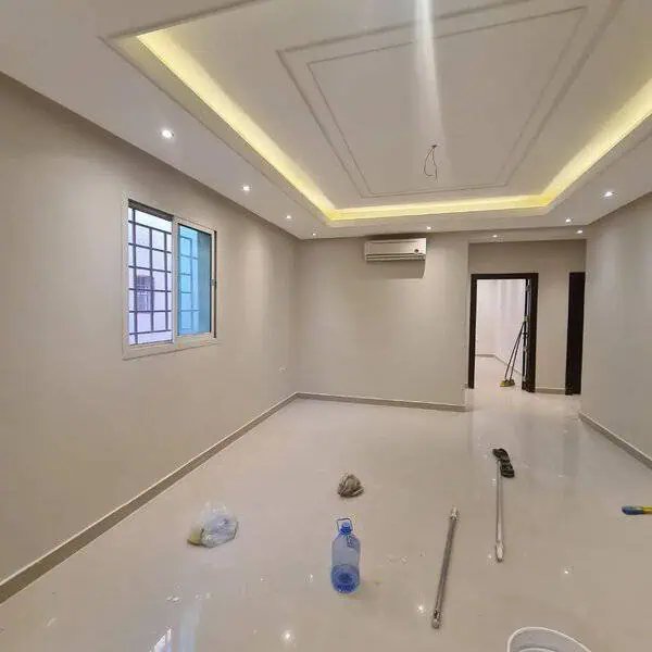 تنفيذ أعمال الدهانات الداخلية لفيلا سكنية بالرياض - مشروع منفذ بواسطة شركة دهانات